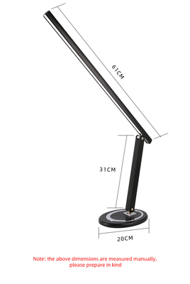 Folding 540lm Energy Saving LED Lights 6000K Table Lamp For Study