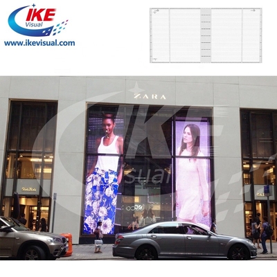 HD Mesh 3D Transparent LED Module Glass Transparent Advertising Display